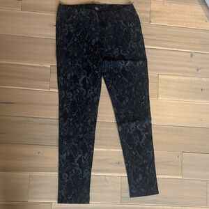 Sanctuary Black and Grey Snake Patterned Skinny Dress Pants